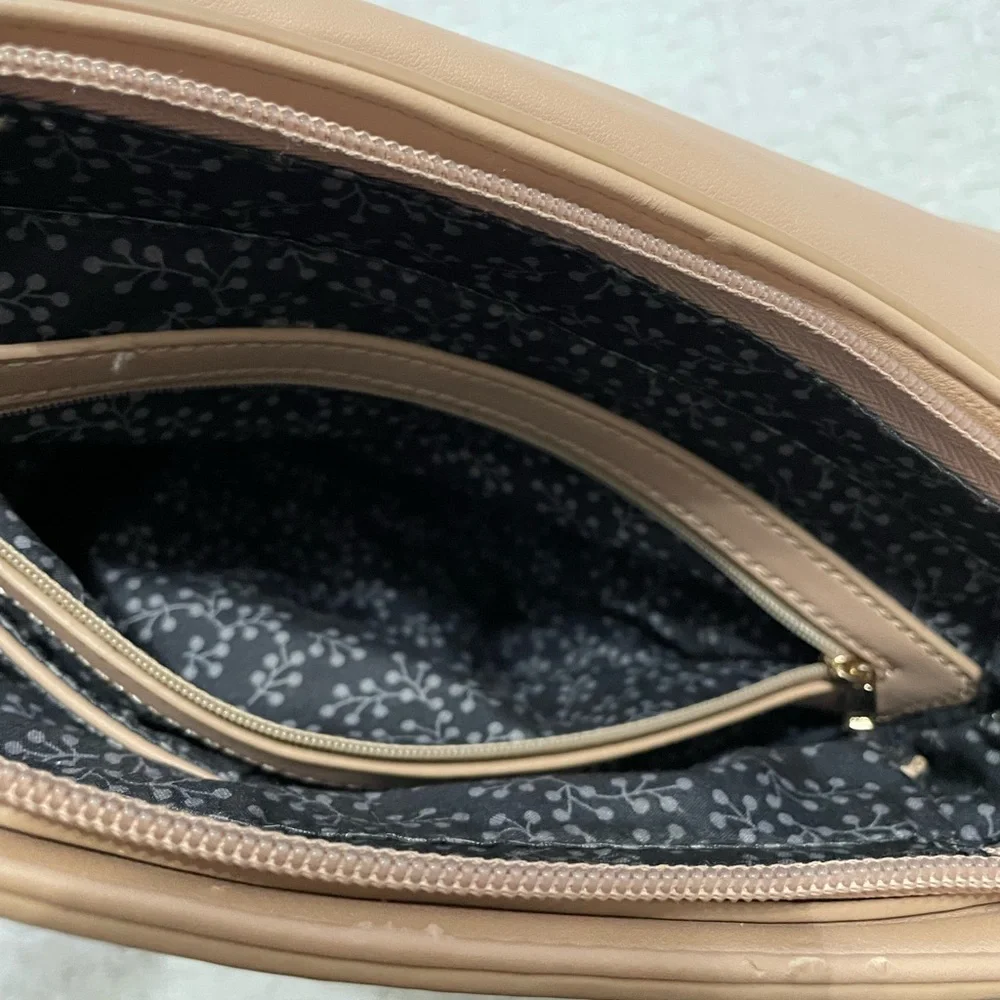 Moda Luxe‎ Soft Pink and Tan Backpack with Gold Accent~ On the go~ Casual